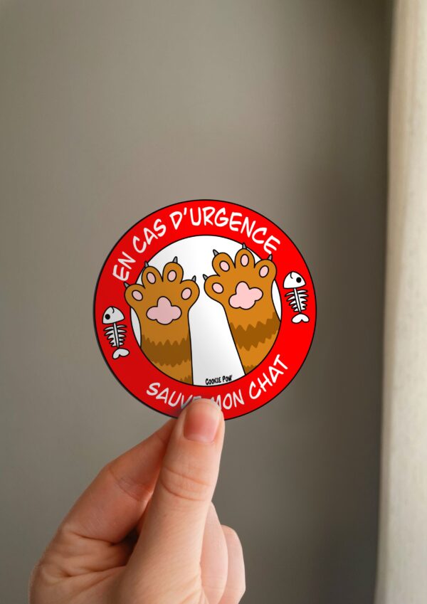 Sticker urgence chat