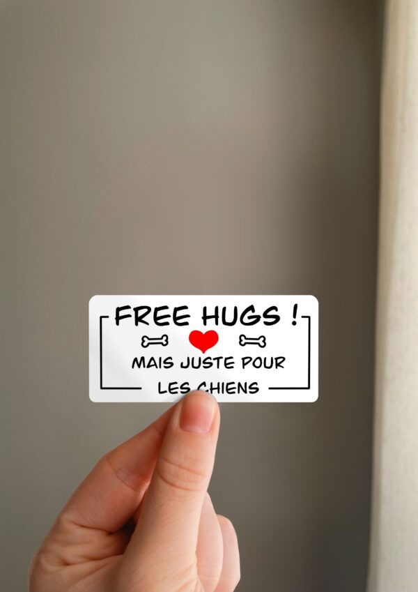 Sticker free hugs