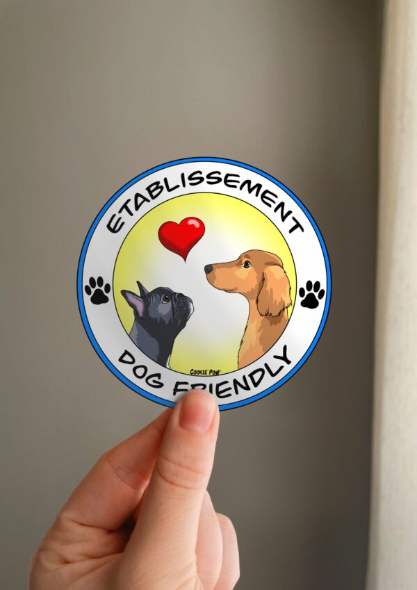 Sticker établissement dog friendly