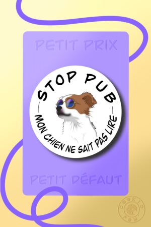 Sticker Stop pub Chien (prix mini)
