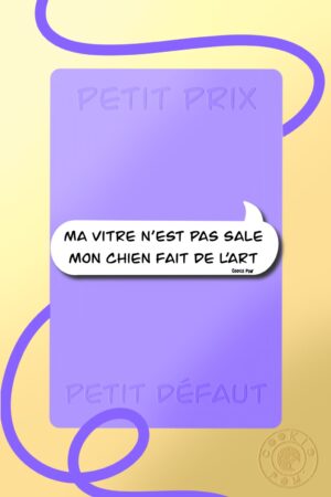 Sticker Vitre Sale (prix mini)