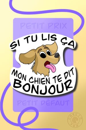 Sticker Bonjour (prix mini)