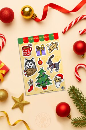 Planche de stickers de Noël