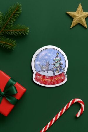 grand stickers boule à neige