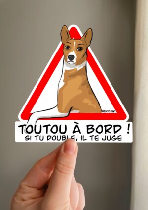 Sticker toutou à bord
