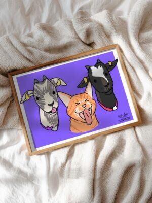 Le portrait “mal fait” TRIO A4